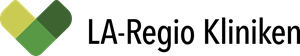 LA-Regio Kliniken logo with four green and yellow diamond shapes beside the text 'LA-Regio Kliniken'.